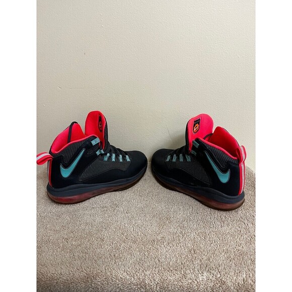 Nike Air Ndestrukt Size 4.5Y (Unisex) Gray PInk Aqua Basketball Shoes 512170-005 - Picture 4 of 7